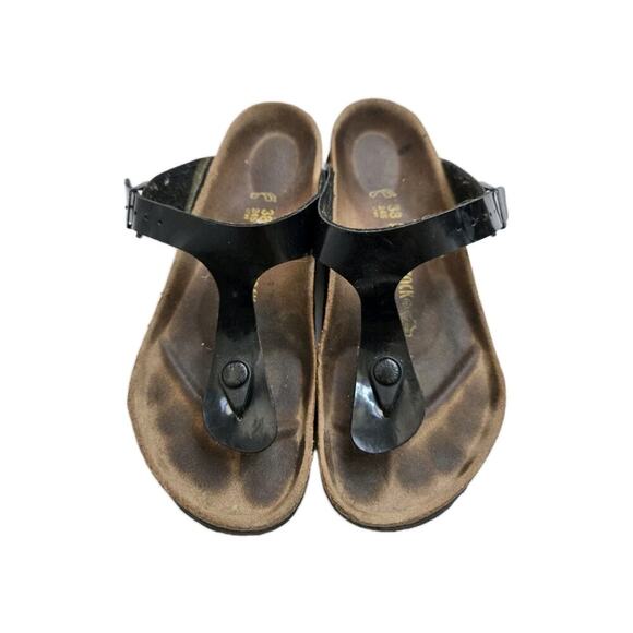 Birkenstock Womens Gizeh Sandal Black Regular 245 Sz 38 US 7 - Picture 3 of 9